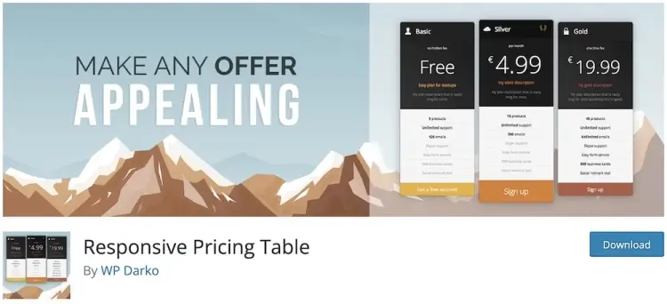 Responsive Pricing Table