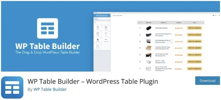 WP Table Builder